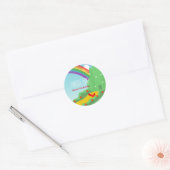 Emerald City OZ verjaardagsfeeststickers Ronde Sticker (Envelop)