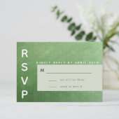 Emerald City RSVP-kaart RSVP Kaartje (Staand voorkant)