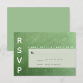 Emerald City RSVP-kaart RSVP Kaartje (Voorkant / Achterkant)