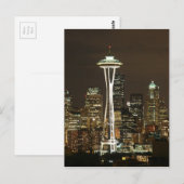 Emerald City Seattle Washington Space Needle Briefkaart (Voorkant / Achterkant)
