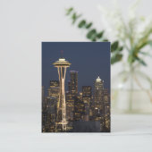 Emerald City Seattle Washington Space Needle Postc Briefkaart (Staand voorkant)