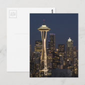 Emerald City Seattle Washington Space Needle Postc Briefkaart (Voorkant / Achterkant)