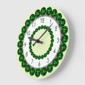 Emerald Clock met cijfers Grote Klok (Hoek)