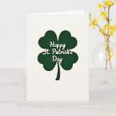 Emerald Clover St. Patrick's Dag Kaart (Gele Bloem)