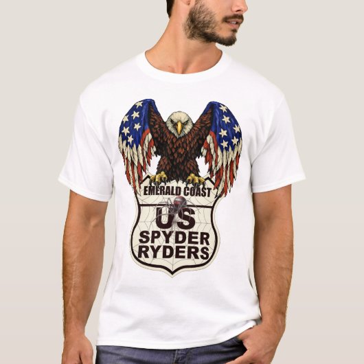 Emerald Coast Chapter - Adelaarslogo 1s T-shirt (Voorkant)