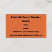 Emerald Coast Chapter - Visitekaartjes 3 (Achterkant)