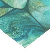 Emerald Coast Marble-cellen, abstracte kunst Korte Tafelloper (Hoek)