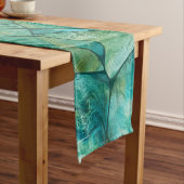 Emerald Coast Marble-cellen, abstracte kunst Korte Tafelloper (Voorbeeld)