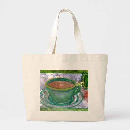 Emerald Coffee CricketDiane Coffee Art Grote Tote Bag (Voorkant)