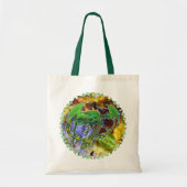 Emerald Cosmic Dragon Canvas tas (Voorkant)