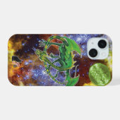 Emerald Cosmic Dragon Case-Mate iPhone Hoes 15 Case (Achterkant horizontaal)