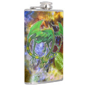 Emerald Cosmic Dragon Heupfles (Rechts)