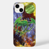 Emerald Cosmic Dragon Hoesje-Mate iPhone Case (Achterkant)