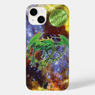 Emerald Cosmic Dragon Hoesje-Mate iPhone Case