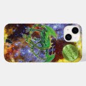 Emerald Cosmic Dragon Hoesje-Mate iPhone Case (Achterkant (horizontaal))