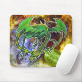 Emerald Cosmic Dragon Muismat (Met muis)