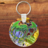 Emerald Cosmic Dragon Sleutelhanger (Voorkant)