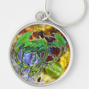 Emerald Cosmic Dragon Sleutelhanger