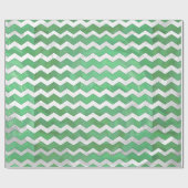 Emerald Cream Chevron Pattern Cadeaupapier (Vlak)
