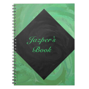 Emerald Cream en Black Monogram Notitieboek