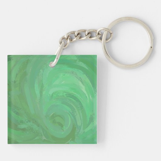 Emerald Cream en Black Monogram Sleutelhanger (Achterkant)