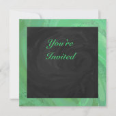 Emerald Cream en Black Party Kaart (Voorkant)