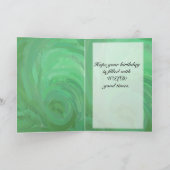 Emerald Cream en Black Party Kaart (Binnen)