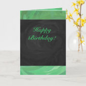 Emerald Cream en Black Party Kaart (Gele Bloem)