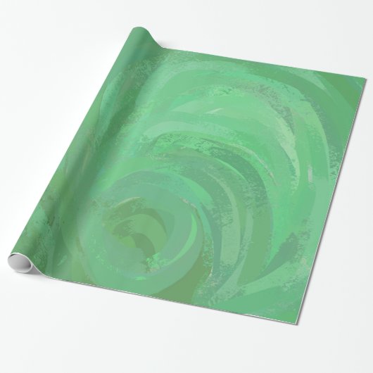 Emerald Cream Green Cadeaupapier (Uitgerold)