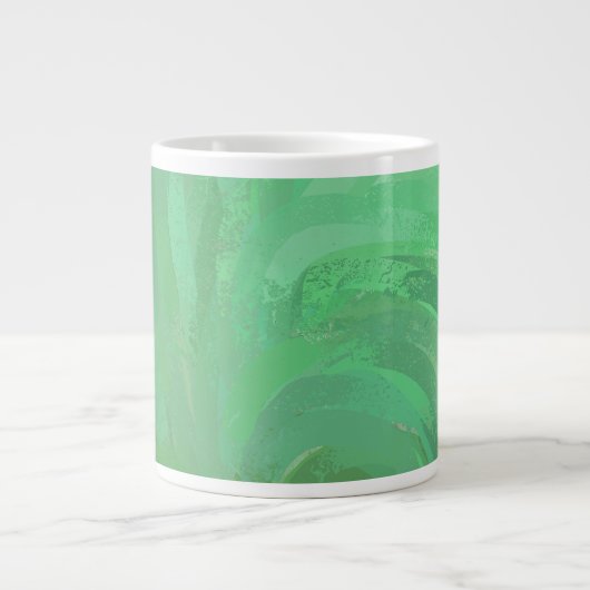 Emerald Cream Green Grote Koffiekop (Voorkant)