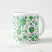Emerald Cream Polka Dot Grote Koffiekop (Voorkant rechts)