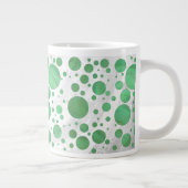 Emerald Cream Polka Dot Grote Koffiekop (Rechts)