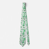 Emerald Cream Polka Dot Stropdas (Voorkant)