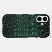 Emerald Crocodile Leather Luxury Exotic  Skin Case-Mate iPhone Case (Achterkant (horizontaal))