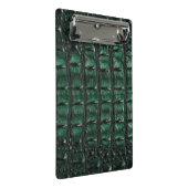 Emerald Crocodile Leather Luxury Exotic  Skin Mini Klembord (Schuin)
