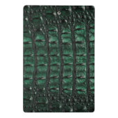 Emerald Crocodile Leather Luxury Exotic  Skin Mini Klembord (Achterkant)