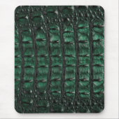Emerald Crocodile Leather Luxury Exotic Skin Muismat (Voorkant)