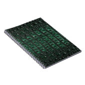 Emerald Crocodile Leather Luxury Exotic Skin Notitieboek (Rechterzijde)