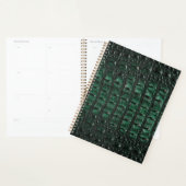 Emerald Crocodile Leather Luxury Exotic Skin Planner (Display)