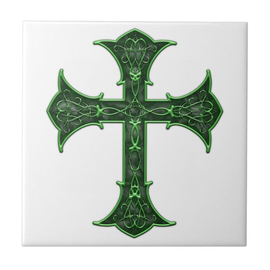 Emerald Cross Tegeltje (Voorkant)