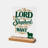 Emerald Crossing Psalm 23 VBS Church Acrylic Acryl Bord (Hoek)