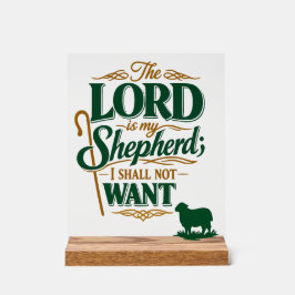 Emerald Crossing Psalm 23 VBS-kerkgroep Acryl Bord