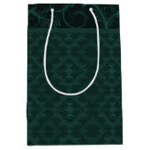 Emerald Damask Medium Cadeauzakje (Voorkant)