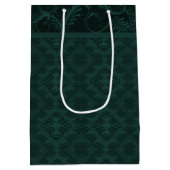 Emerald Damask Medium Cadeauzakje (Achterkant)