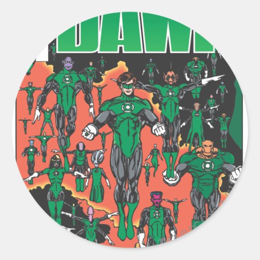 Emerald Dawn Hoesje Ronde Sticker (Voorkant)