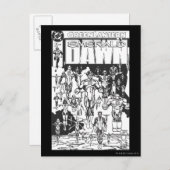 Emerald Dawn Hoesje, zwart en wit Briefkaart (Voorkant / Achterkant)