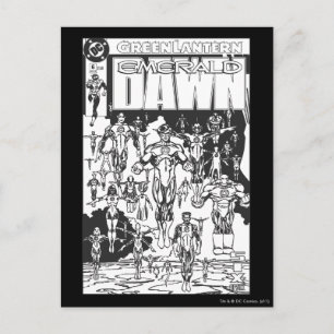 Emerald Dawn Hoesje, zwart en wit Briefkaart