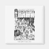 Emerald Dawn Hoesje, zwart en wit Magneet (Voorkant)