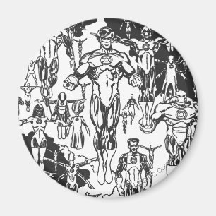 Emerald Dawn Hoesje, zwart en wit Magneet