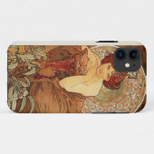 Emerald design door Alphonse Mucha Phone Case (Achterkant (horizontaal))